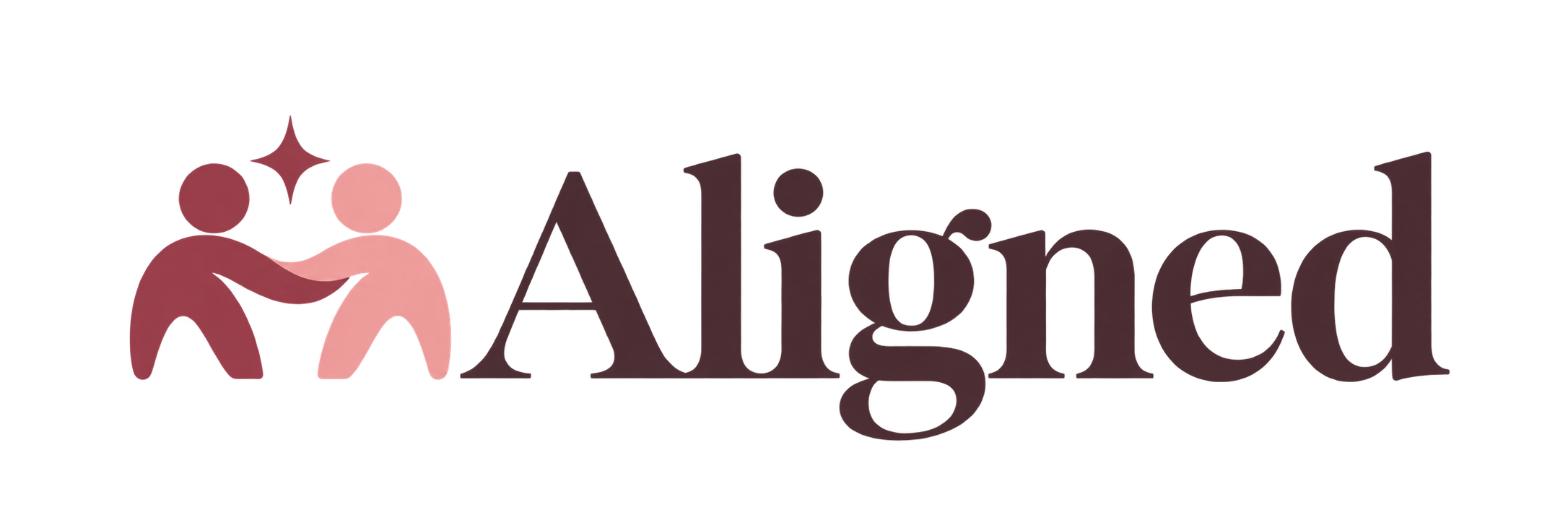 Aligned — two people together with a spark
